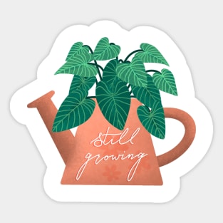 Still Growing! Watering Can Plant Sticker